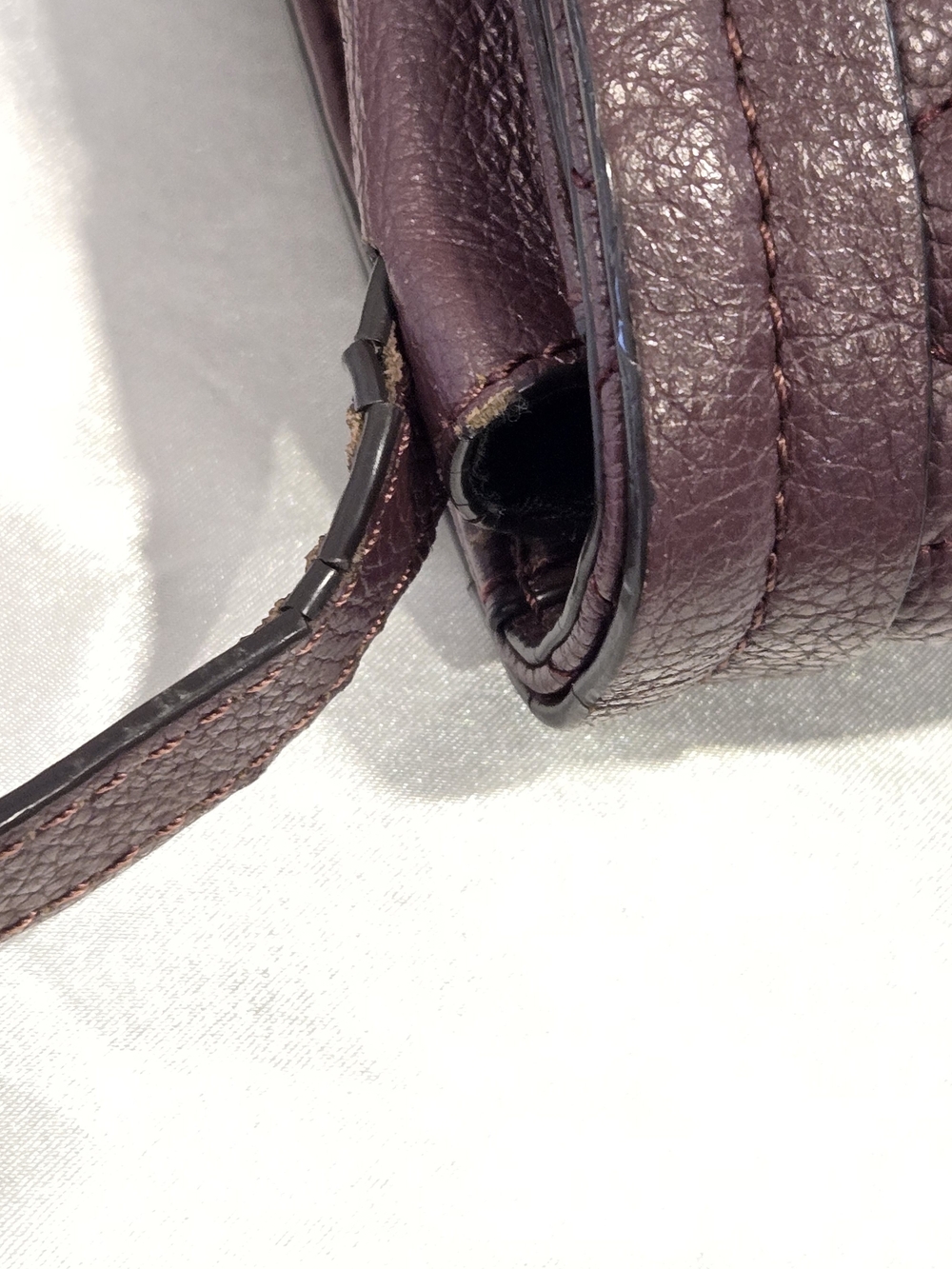 Rebecca Minkoff Quilted Leather Crossbody in Deep Plum - Picture 14 of 15